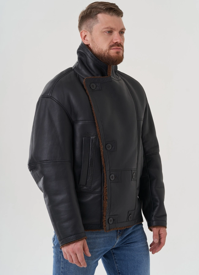Мужская дубленка  модель № 82154 в кредит