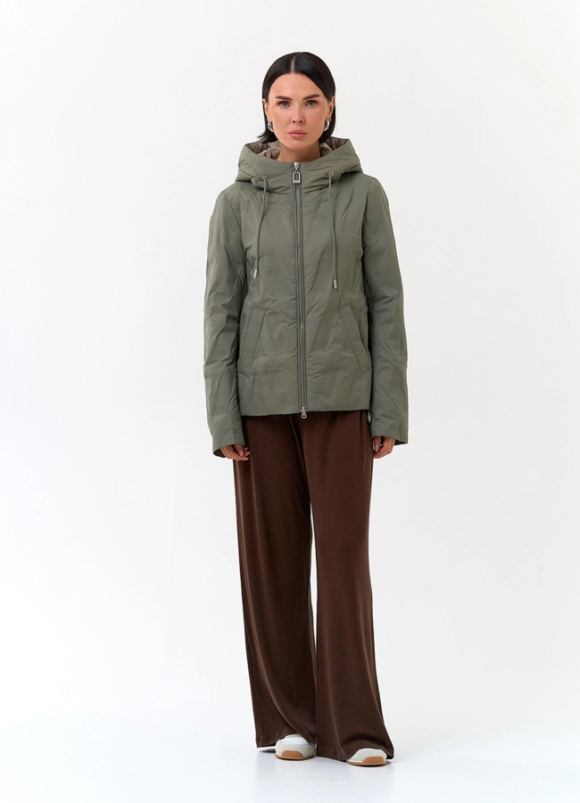 Женская куртка с капюшоном модель № 33791 в рассрочку