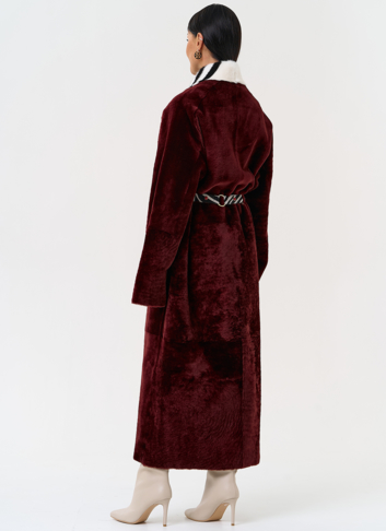 Двусторонняя женская дубленка из овчины SATINO