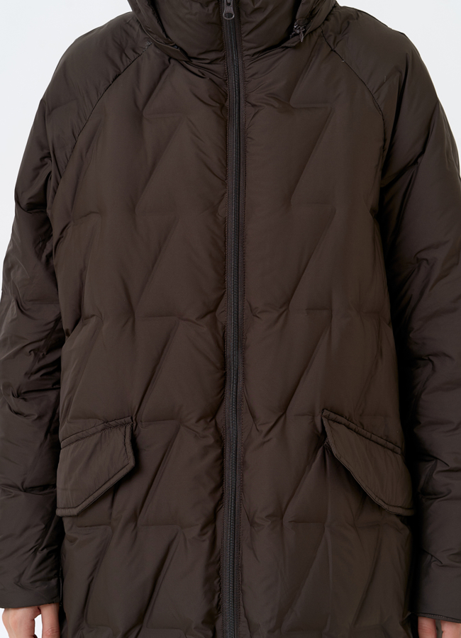 Женское свободное пальто с капюшоном модель № 31386 универмаг малина