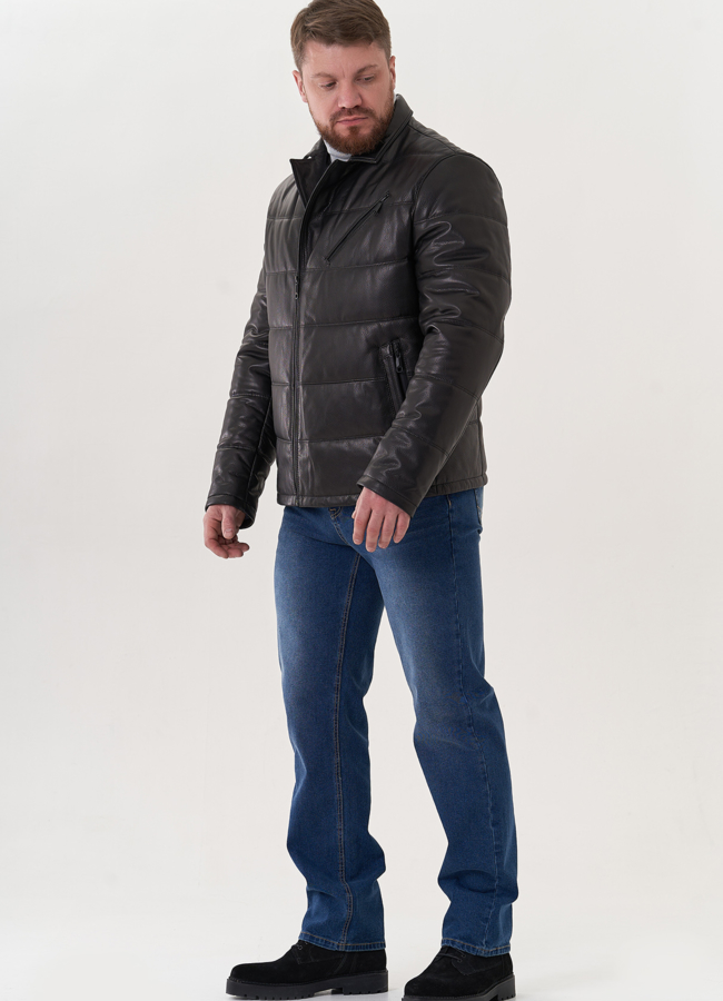 фото Мужская кожаная куртка 