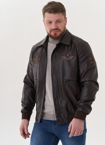 Мужская куртка из эко кожи