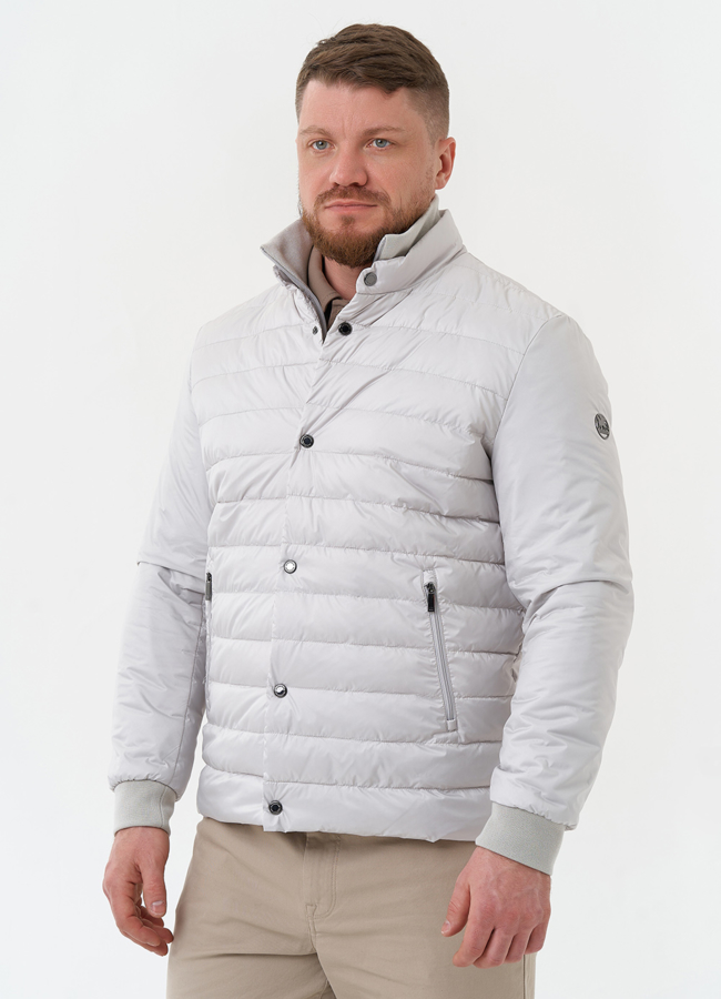 Мужская куртка серого цвета модель № 30210 универмаг малина